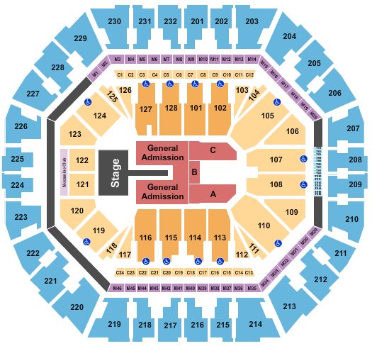 Oakland Arena Nine Inch Nails Seating Chart